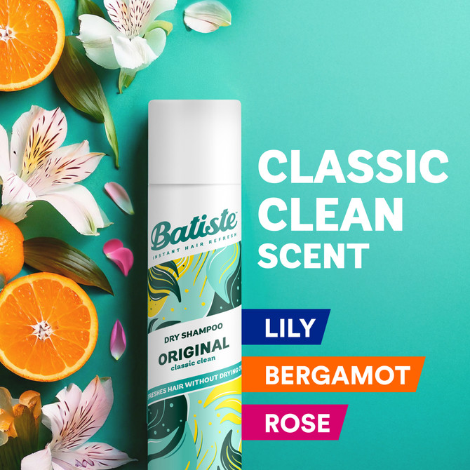 Batiste Original Dry Shampoo | Citrus Fragrance | Instant Hair Refresh | 200 mL