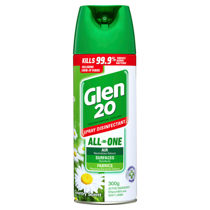 Glen 20 Spray Disinfectant All-In-One Country Scent 300g