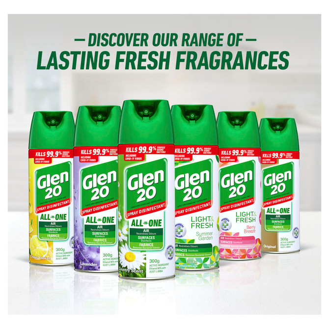 Glen 20 Spray Disinfectant All-In-One Country Scent 300g