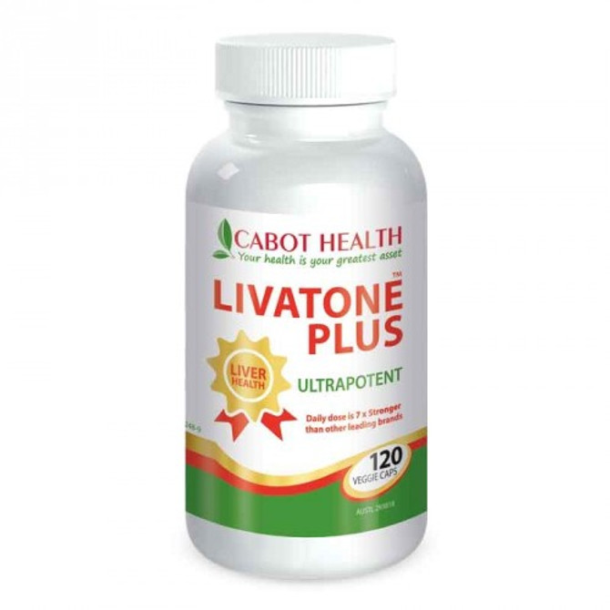 Cabot Health Liva Tone Plus With Turmeric 120 Veggie Caps