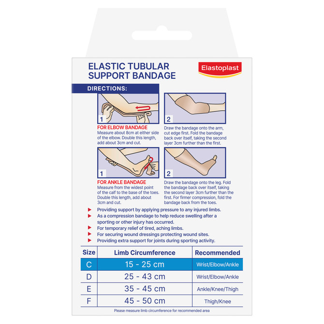 Elastoplast Elastic Tubular Support Bandage Small C 1 Meter