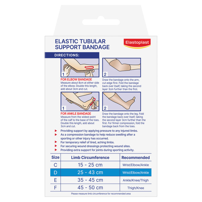 Elastoplast Elastic Tubular Support Bandage Medium D