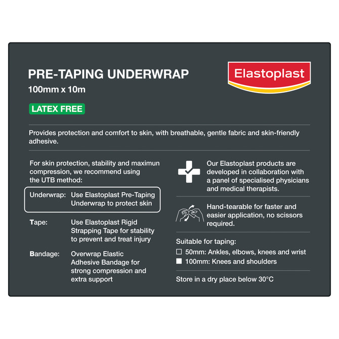 Elastoplast Pre-Taping Underwrap 100mm x 10m