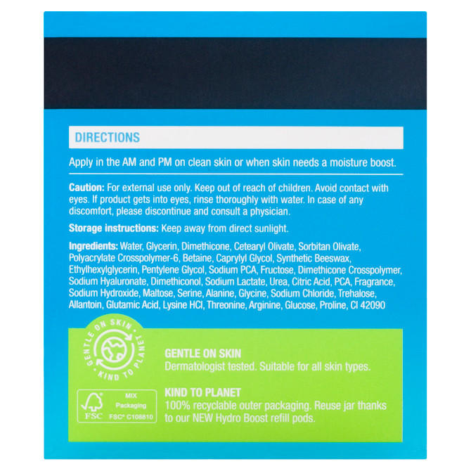 Neutrogena® Hydro Boost® Hyaluronic Acid Water Gel Moisturiser – Lightweight, Intense Hydration Face Gel with Amino Acids & Electrolytes (50g)
