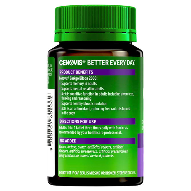Cenovis Gingko Biloba 2000 100 Tablets