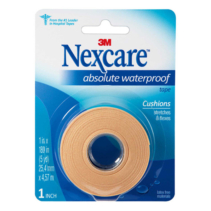 Nexcare Absolute Waterproof Wide Tape 1 Inch