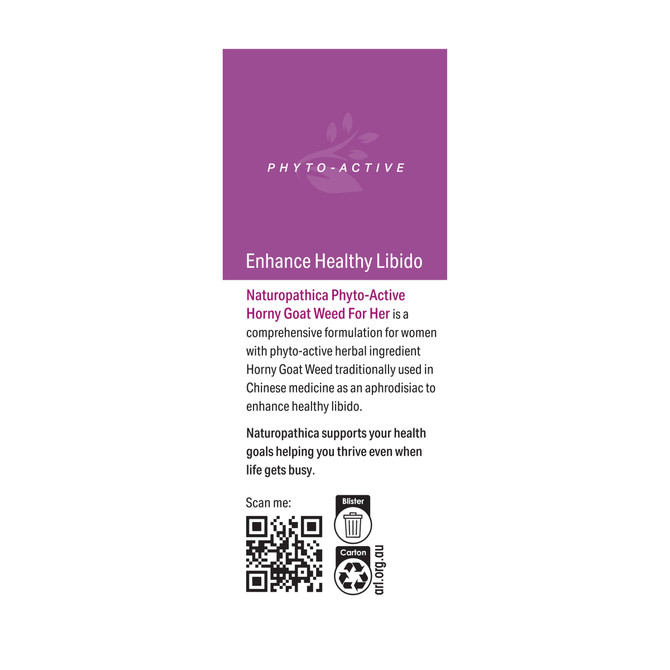 Naturopathica Phyto-Active Horny Goat Weed For Her 50s