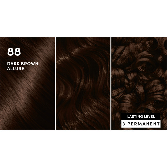 Schwarzkopf Brilliance Brown Hair Dye 88 Dark Brown Allure Permanent Each