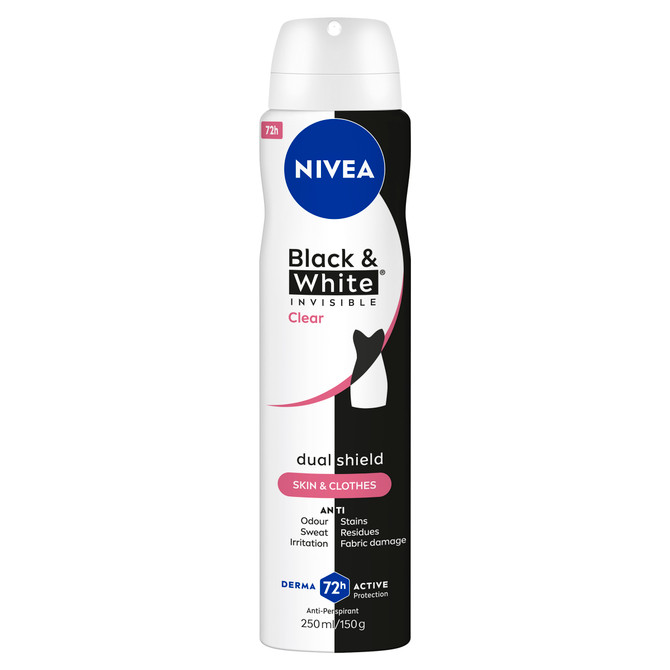 NIVEA BLACK & WHITE INVISIBLE Clear Aerosol 250ml