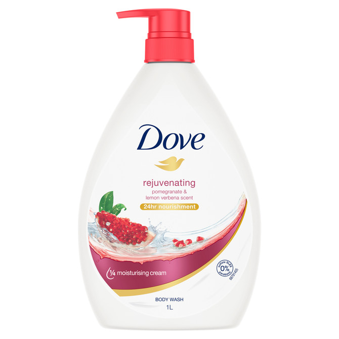 Dove Rejuvenating Body Wash With Pomegranate & Lemon Verbena Scent 1 L