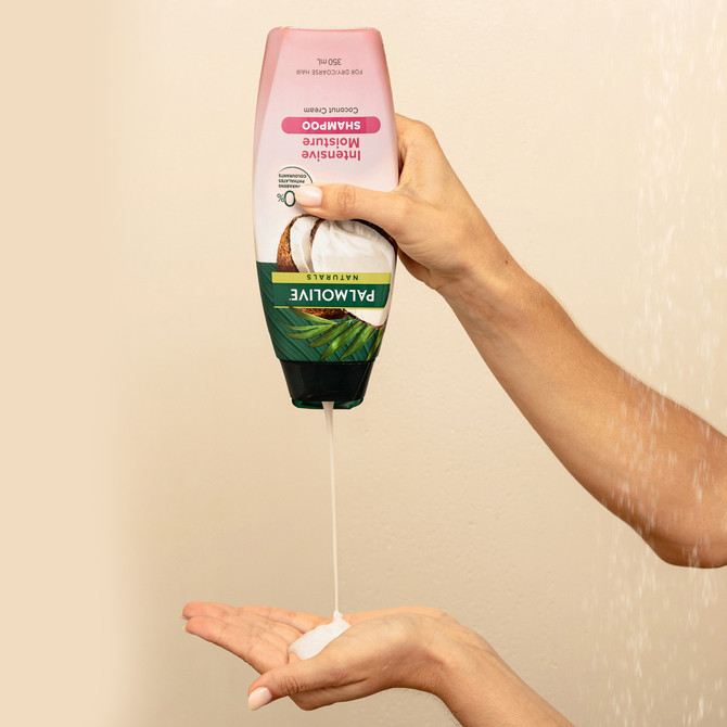 Palmolive Naturals Hair Shampoo, 350mL, Intensive Moisture with Coconut Cream, For Coarse or Dry Hair