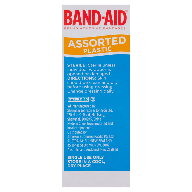 Band-Aid Assorted Plastic Shapes 50 Pack