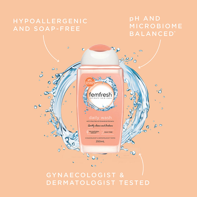 femfresh Daily Soap-free Intimate Wash with Aloe Vera & Calendula Extracts 250mL