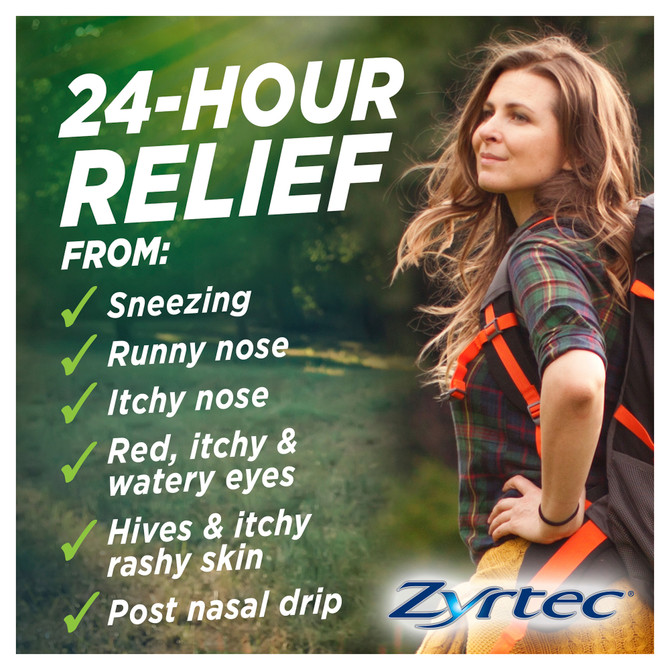 Zyrtec Rapid Acting Hayfever & Allergy Relief Antihistamine Liquid Capsules 28 Pack