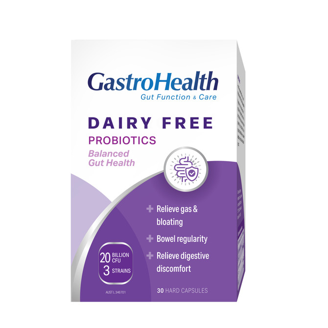 GastroHealth Gut Function & Care Dairy Free Probiotics 30s