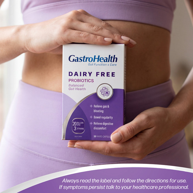 GastroHealth Gut Function & Care Dairy Free Probiotics 30s