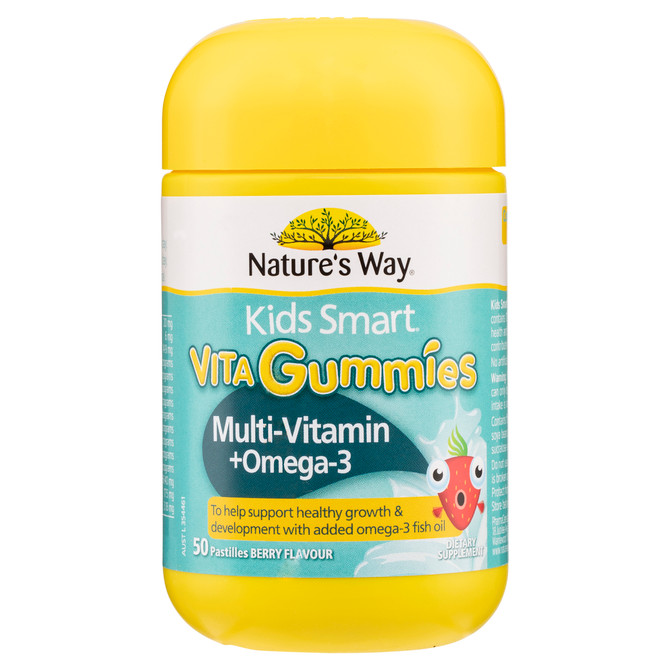 Nature's Way Kids Smart Vita Gummies Multi-Vitamin + Omega-3 50's