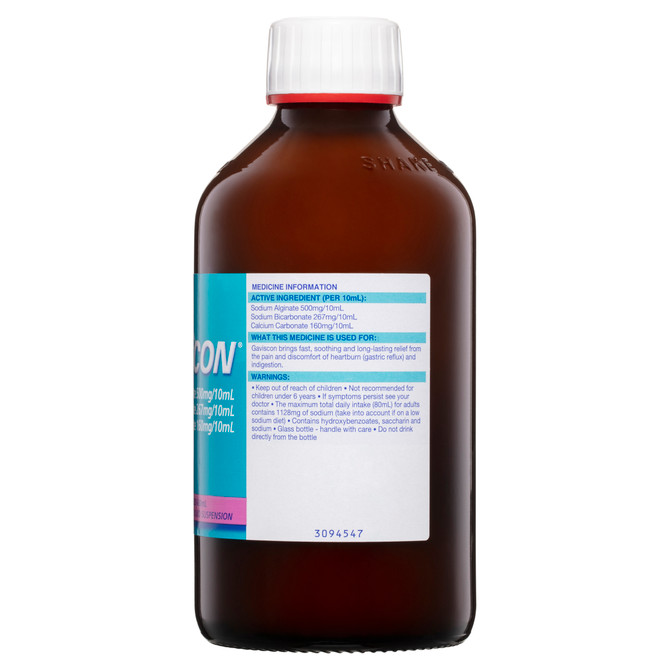 Gaviscon Core Aniseed Liquid Heartburn & Indigestion Relief 600ml