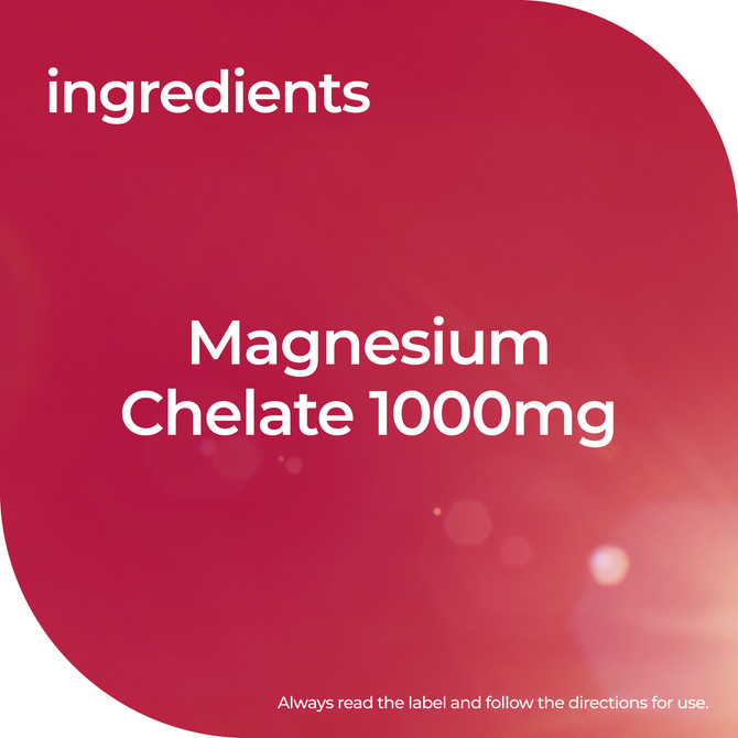 Nature's Way Magnesium Chelate 1000mg 100 Tablets
