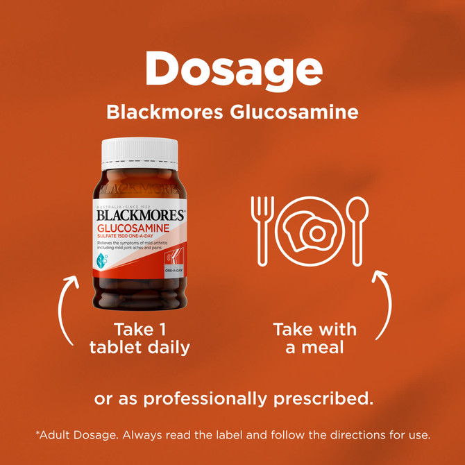 Blackmores Glucosamine Sulfate 1500 One-A-Day 90 Tablets