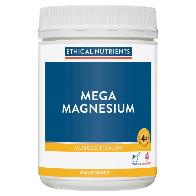 Ethical Nutrients Mega Magnesium Powder 450g Raspberry