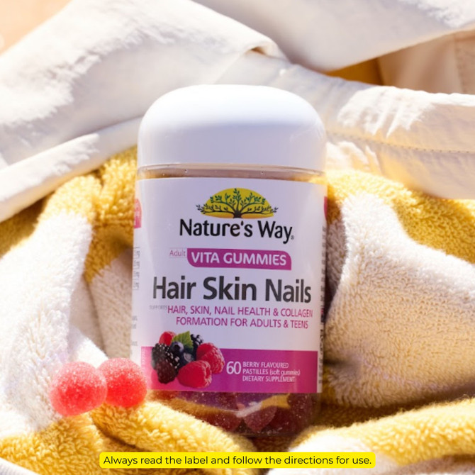 Nature's Way Adult Vita Gummies Hair, Skin & Nails 60s