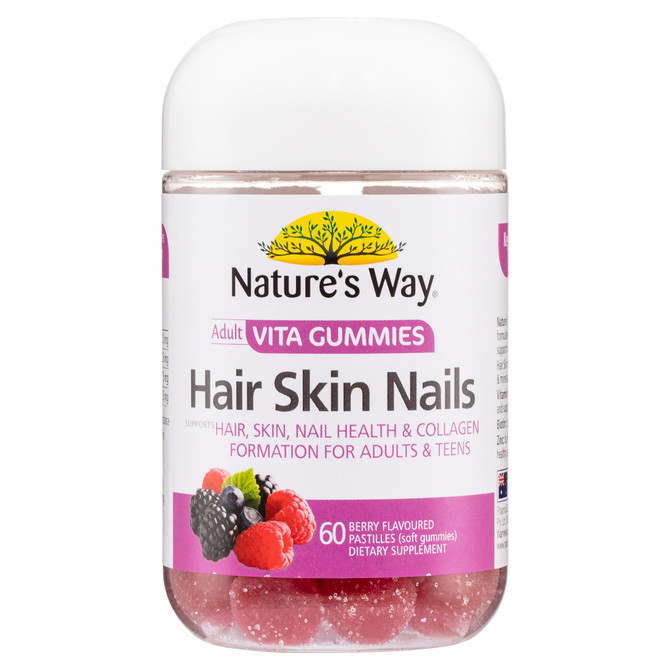 Nature's Way Adult Vita Gummies Hair, Skin & Nails 60s