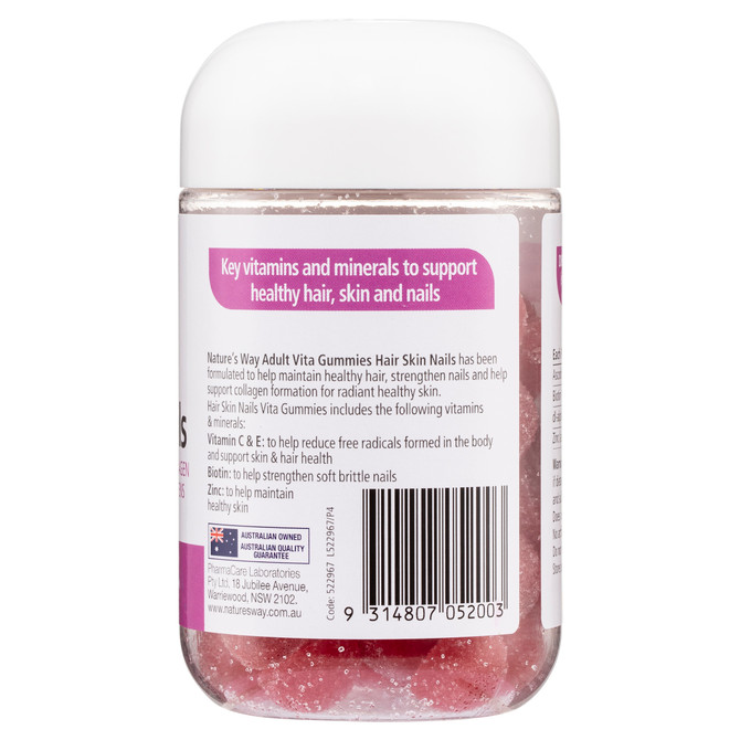 Nature's Way Adult Vita Gummies Hair, Skin & Nails 60s