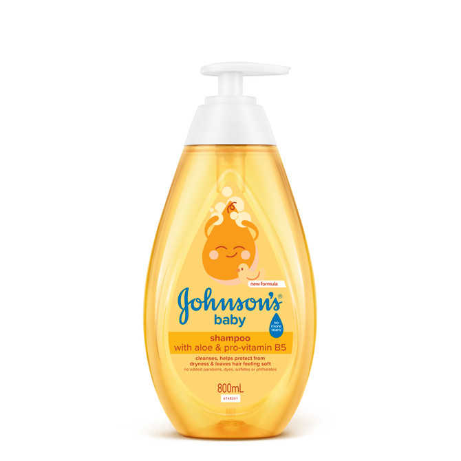 Johnson’s Baby Shampoo with Aloe & Pro-Vitamin B5 800mL – Gentle No More Tears Baby Hair Care Shampoo