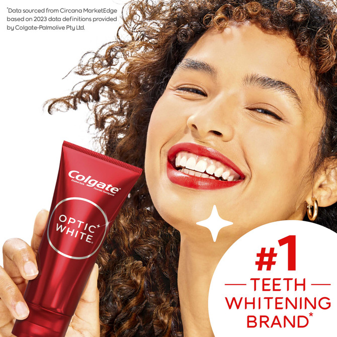 Colgate Optic White Luminous High Impact Teeth Whitening Toothpaste, 85g
