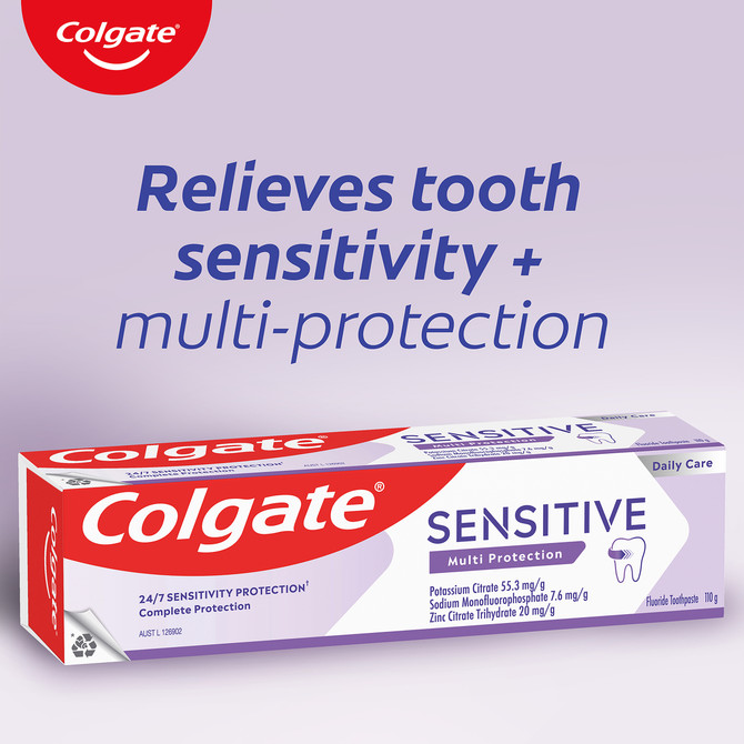 Colgate Sensitive Multi Protection Toothpaste, 110g, For Sensitive Teeth Pain Relief
