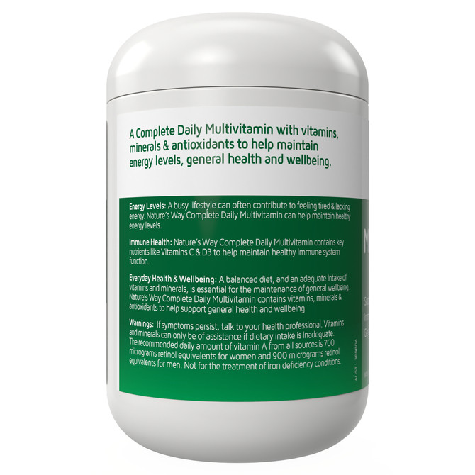 Nature's Way Complete Daily Multivitamin 200 Tablets