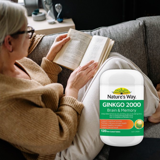Nature's Way Ginkgo 2000 Brain & Memory 120s