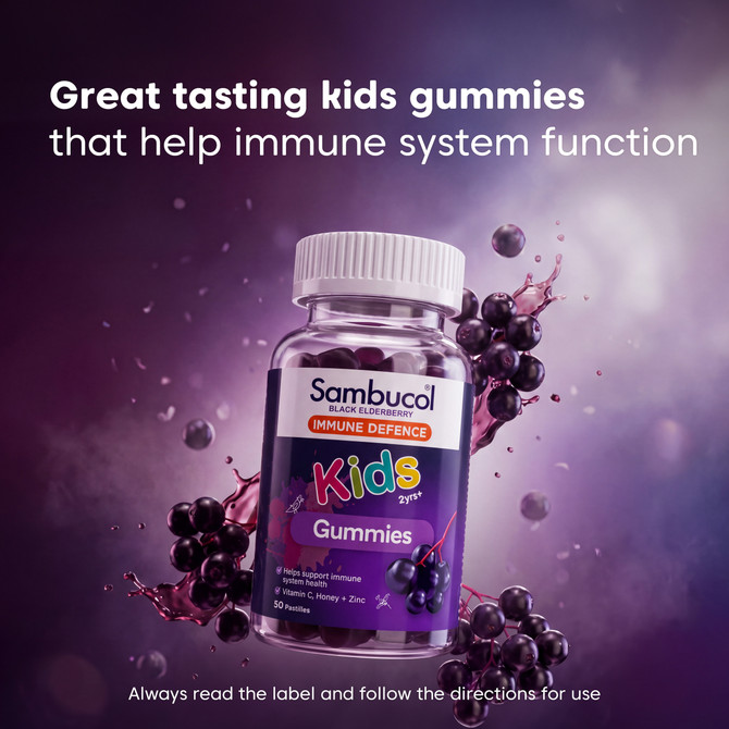 Sambucol Black Elderberry Immune Defence Kids Gummies 50s