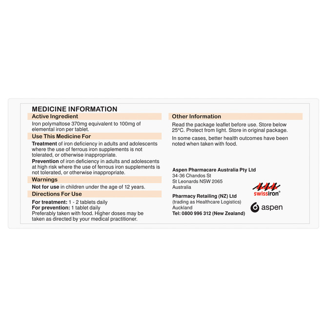 Maltofer Iron 100mg 30 Tablets