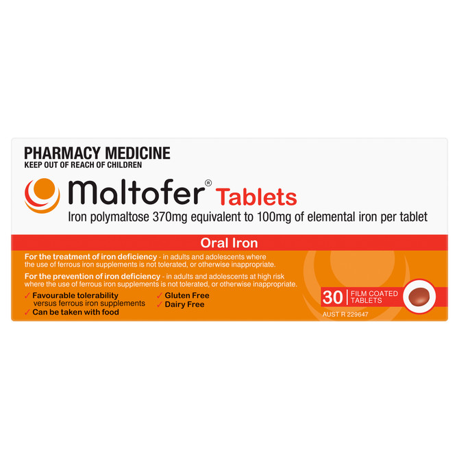 Maltofer Iron 100mg 30 Tablets