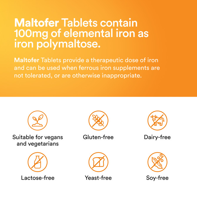 Maltofer Iron 100mg 30 Tablets
