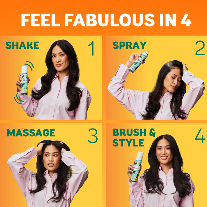 Batiste Tropical Dry Shampoo | Coconut Fragrance | Instant Hair Refresh | 350mL