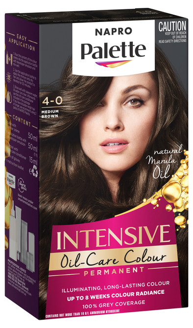Napro Palette Permanent Hair Colour 4-0 Medium Brown