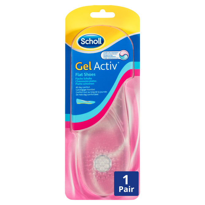 Scholl GelActiv® Female Insoles for Flat Shoes