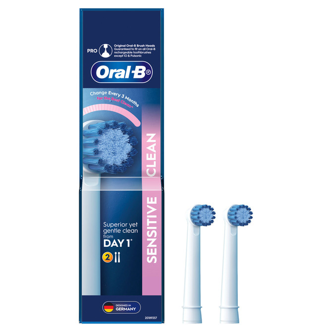 Oral-B Sensitive Clean Electric Toothbrush Replacement Head - 2 Pack