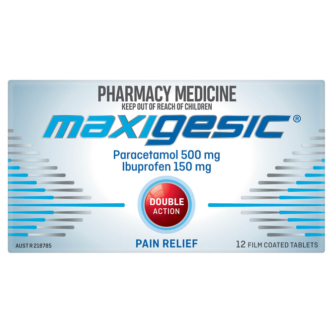 Maxigesic® Double Action Pain Relief 12 Tablets