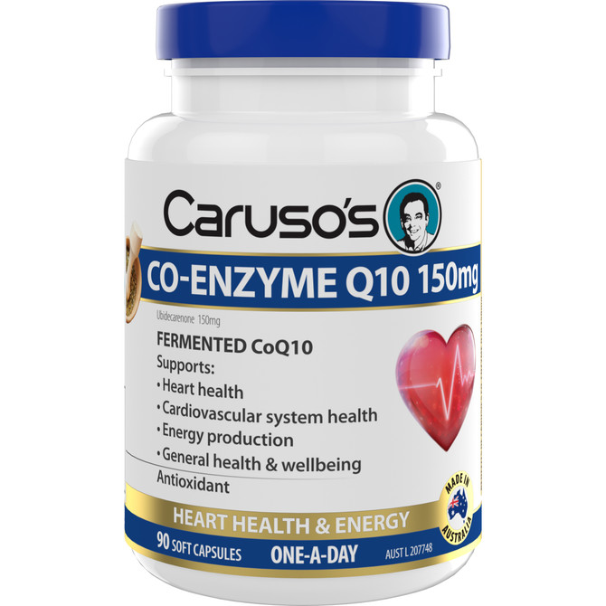 Caruso’s Co-Enzyme Q10 150mg 90 Capsules