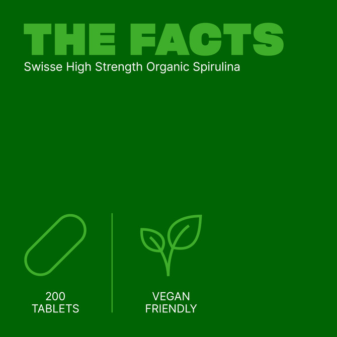 Swisse High Strength Organic Spirulina 200 Tablets