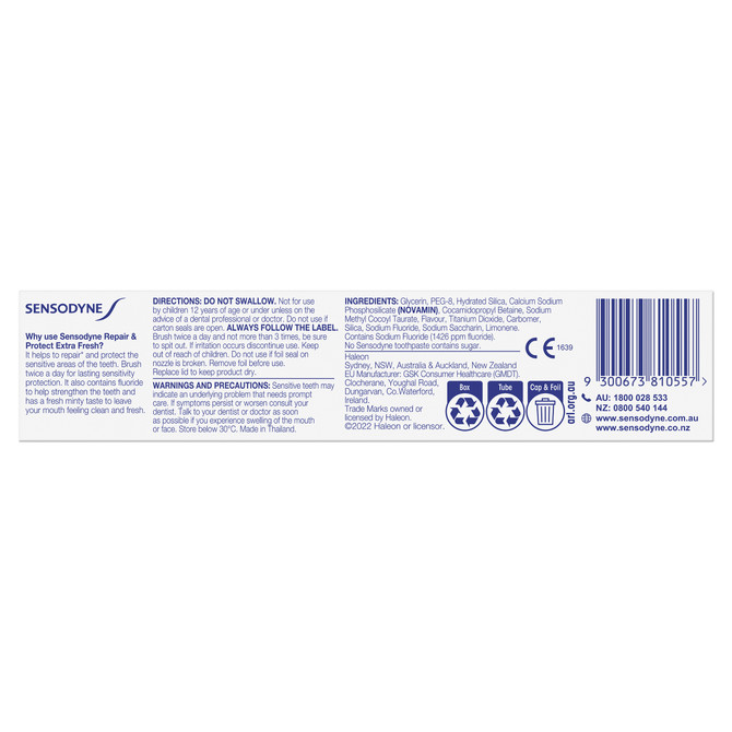 Sensodyne Repair & Protect Extra Fresh 100 g Toothpaste