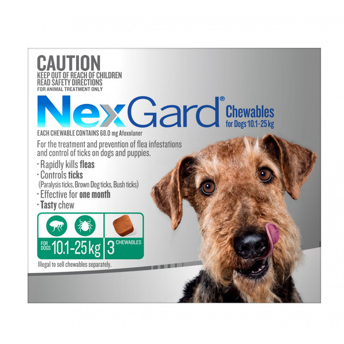 Nexgard Dog 10.1-25kg 3 Pack