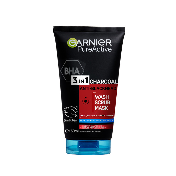 Garnier Pure Active Intensive Charcoal 3-in-1 Wash