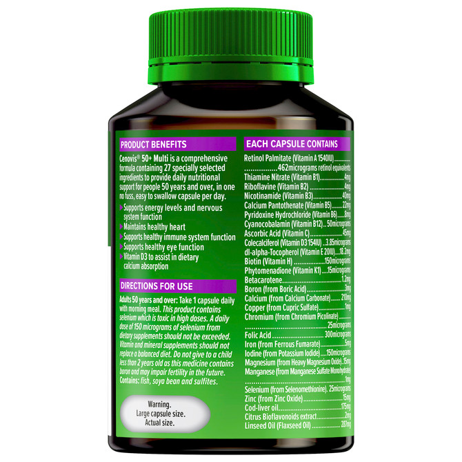 Cenovis 50+ Multi  50 Capsules