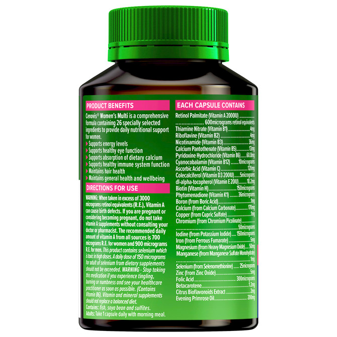Cenovis Women's Multi  50 Capsules