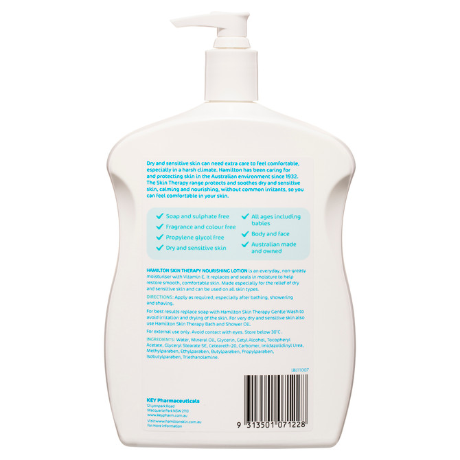 Hamilton® Skin Therapy Nourishing Lotion 1ltr